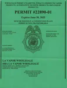 Arkansas Tobacco License