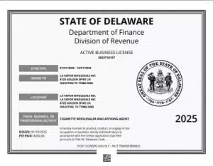 Delaware Tobacco License