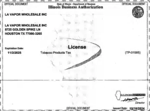 Illinois Tobacco License