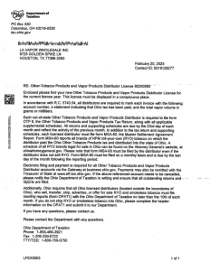 Ohio Tobacco License